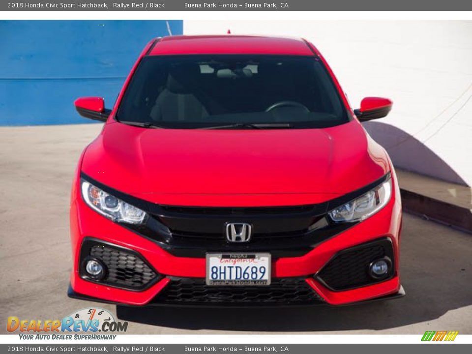 2018 Honda Civic Sport Hatchback Rallye Red / Black Photo #7
