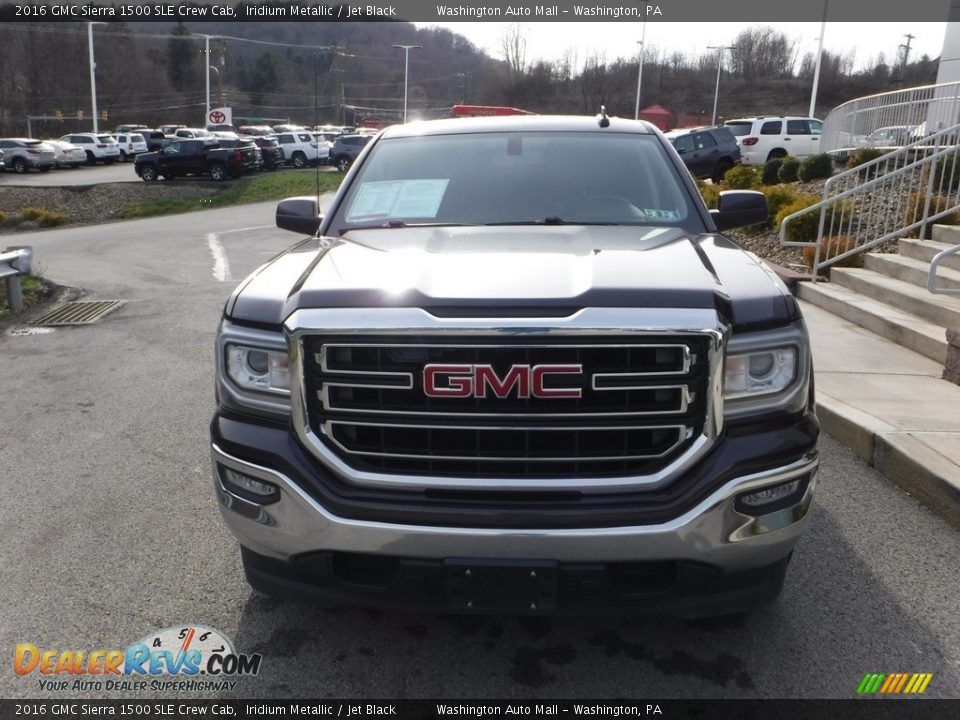 2016 GMC Sierra 1500 SLE Crew Cab Iridium Metallic / Jet Black Photo #8