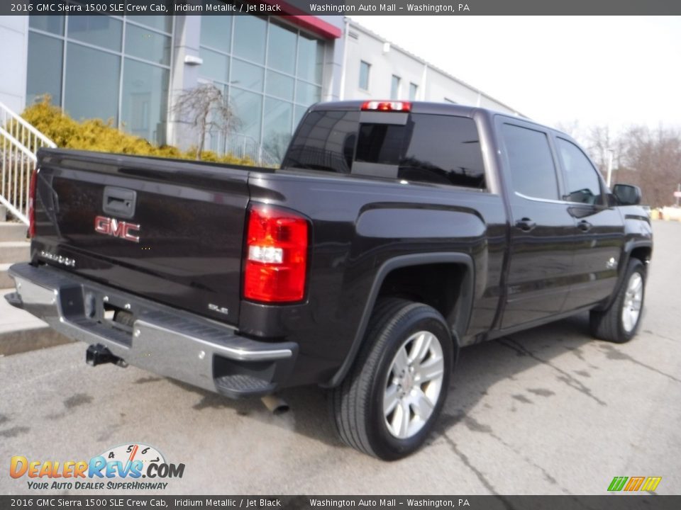 2016 GMC Sierra 1500 SLE Crew Cab Iridium Metallic / Jet Black Photo #12