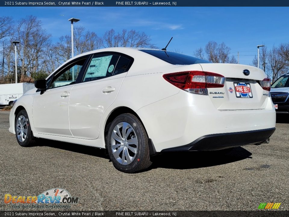 2021 Subaru Impreza Sedan Crystal White Pearl / Black Photo #6