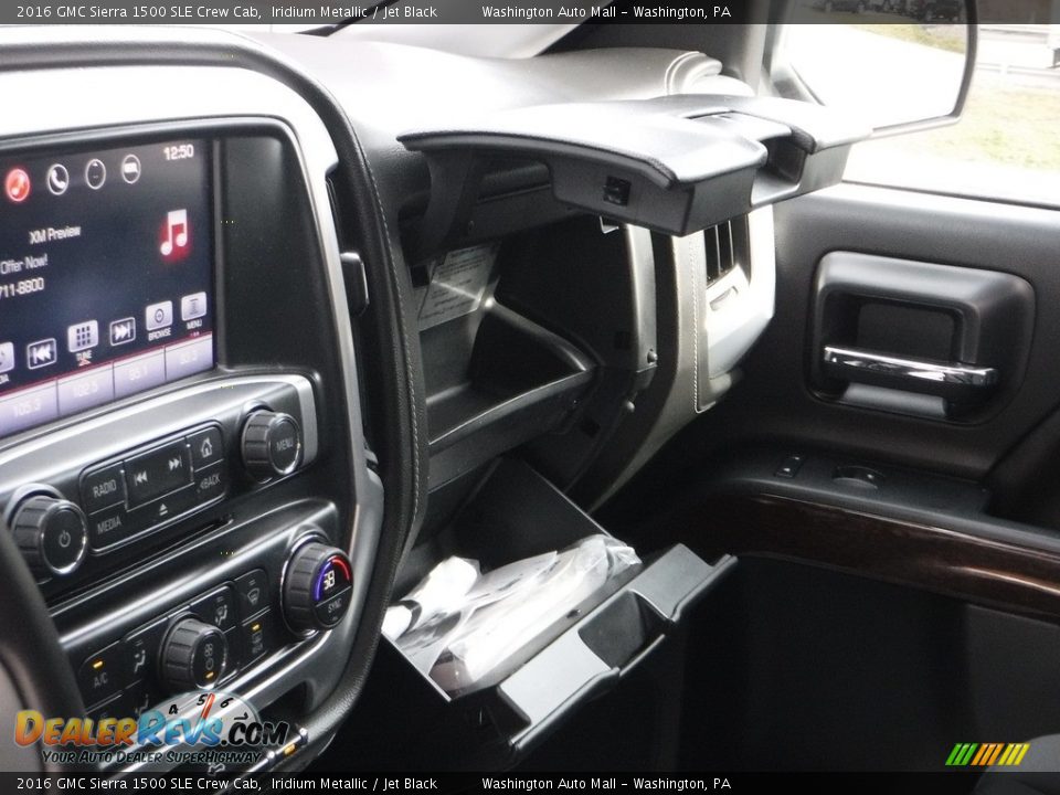 2016 GMC Sierra 1500 SLE Crew Cab Iridium Metallic / Jet Black Photo #20