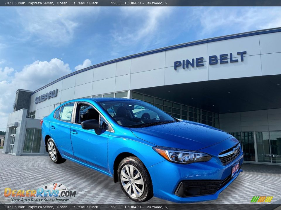 2021 Subaru Impreza Sedan Ocean Blue Pearl / Black Photo #1