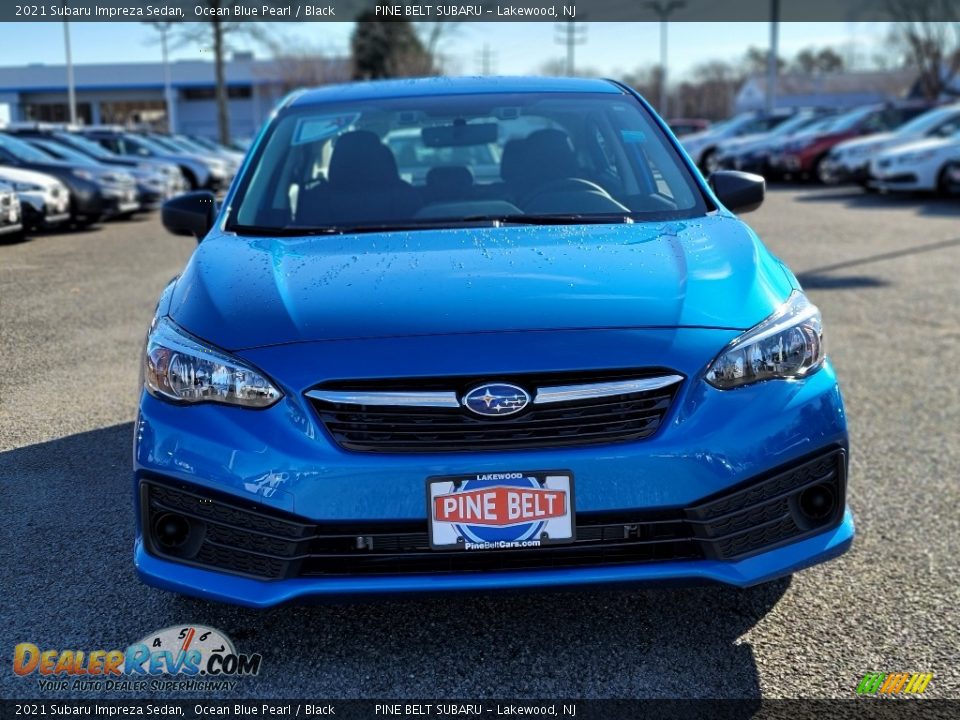 2021 Subaru Impreza Sedan Ocean Blue Pearl / Black Photo #3