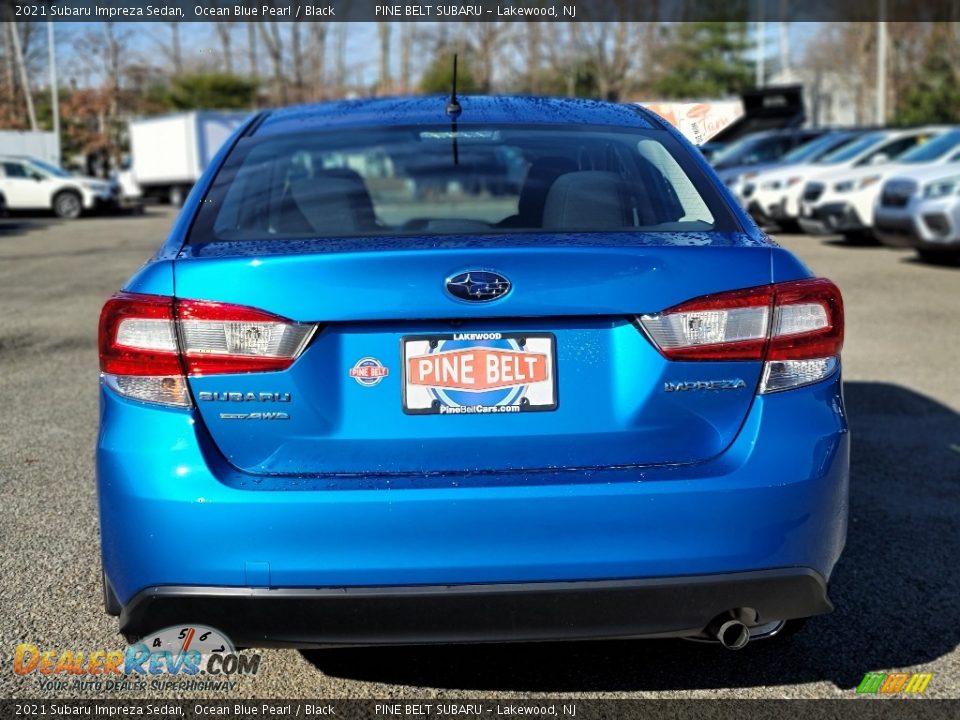 2021 Subaru Impreza Sedan Ocean Blue Pearl / Black Photo #7