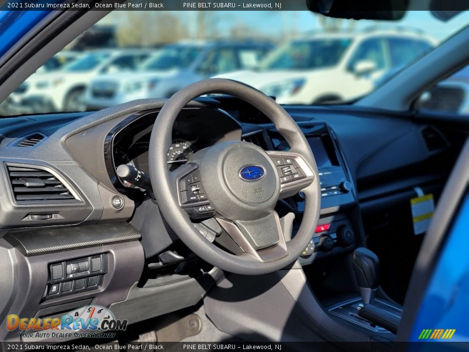 2021 Subaru Impreza Sedan Ocean Blue Pearl / Black Photo #10