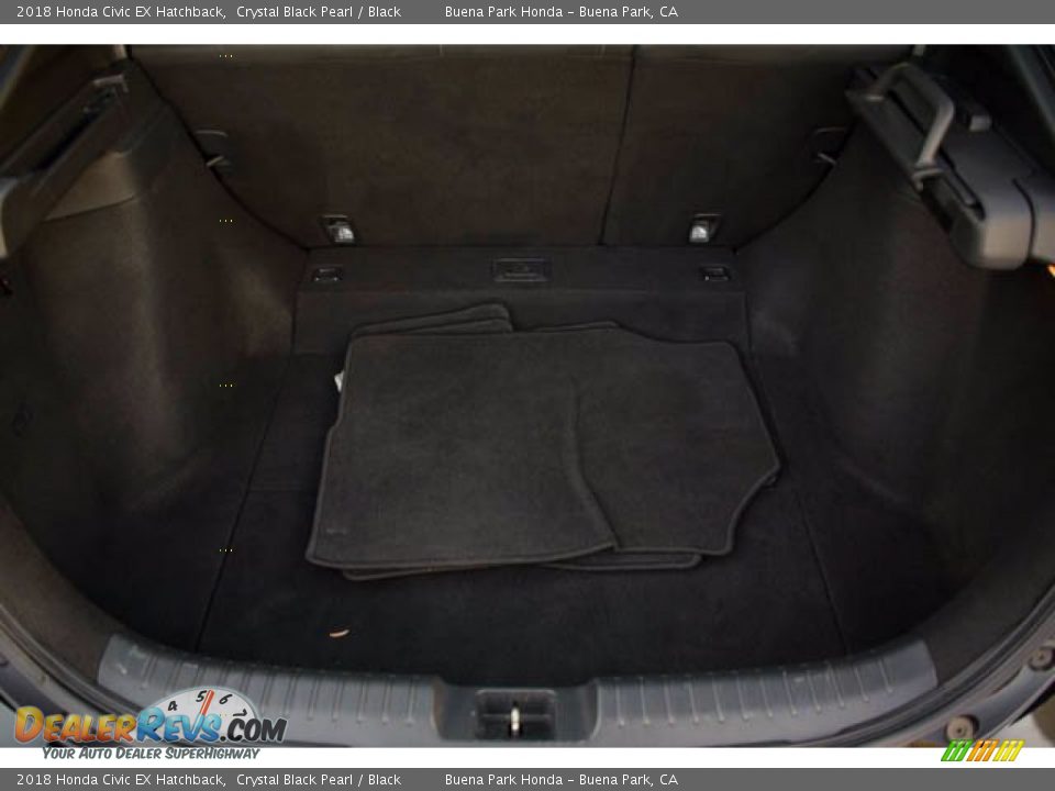 2018 Honda Civic EX Hatchback Crystal Black Pearl / Black Photo #21