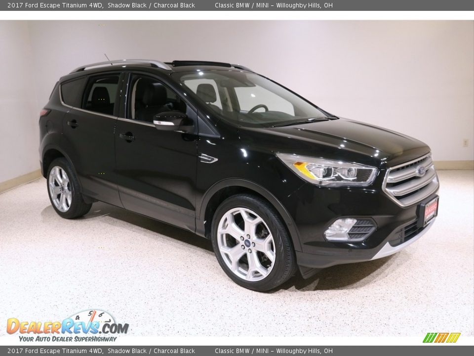 2017 Ford Escape Titanium 4WD Shadow Black / Charcoal Black Photo #1