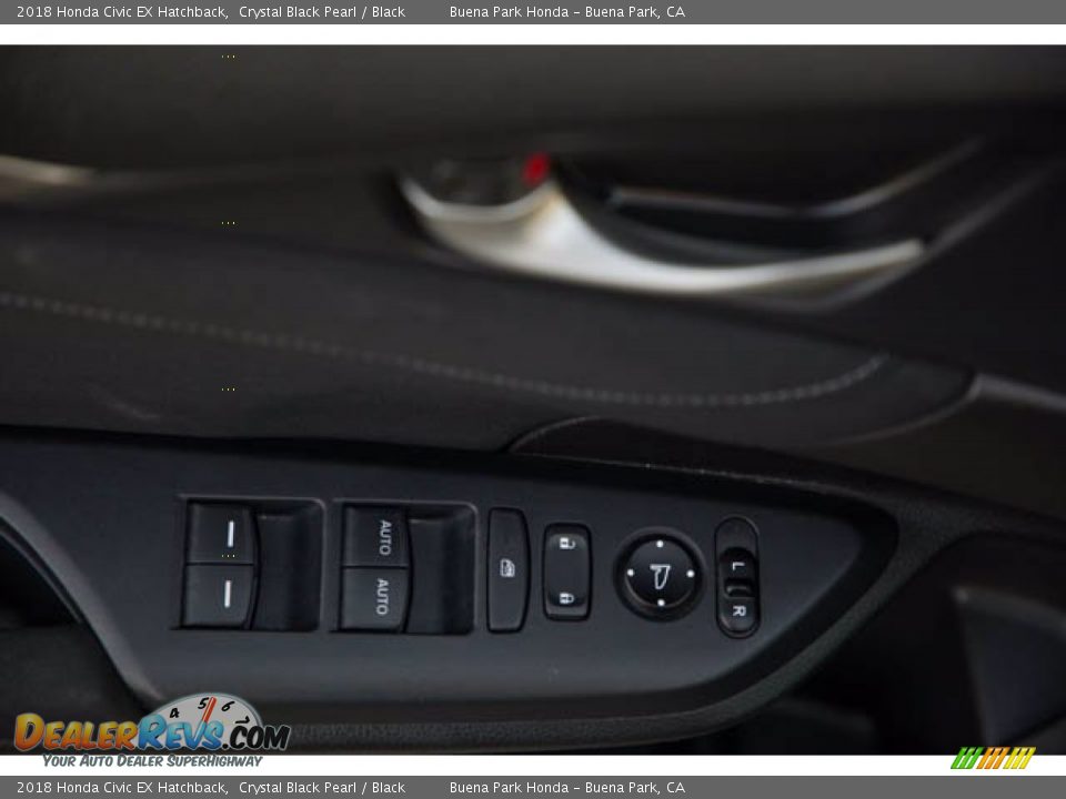 2018 Honda Civic EX Hatchback Crystal Black Pearl / Black Photo #31