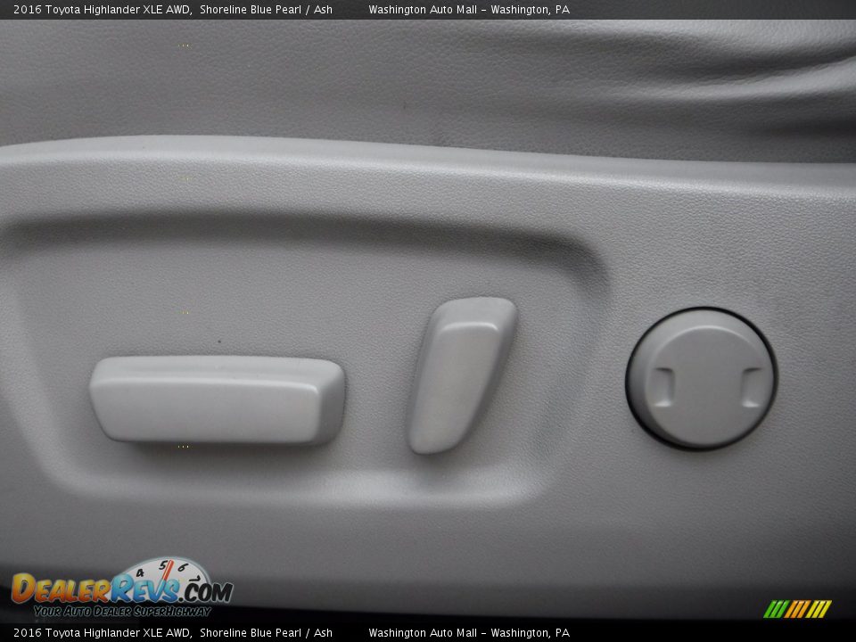 2016 Toyota Highlander XLE AWD Shoreline Blue Pearl / Ash Photo #19