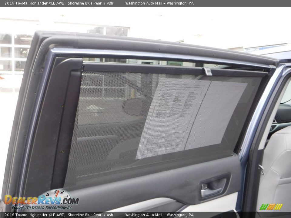 2016 Toyota Highlander XLE AWD Shoreline Blue Pearl / Ash Photo #24