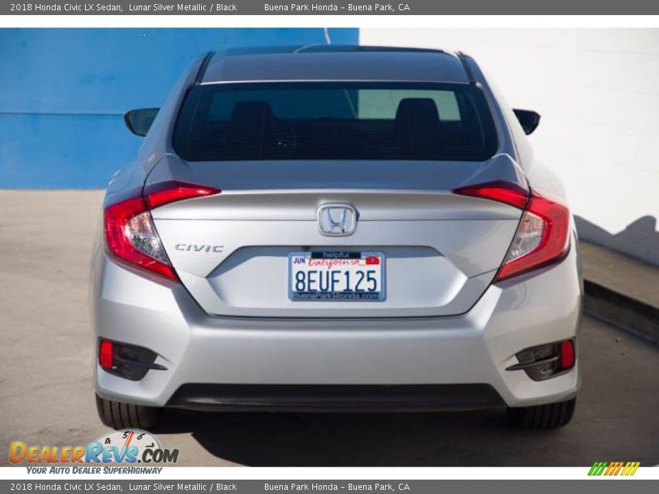 2018 Honda Civic LX Sedan Lunar Silver Metallic / Black Photo #11