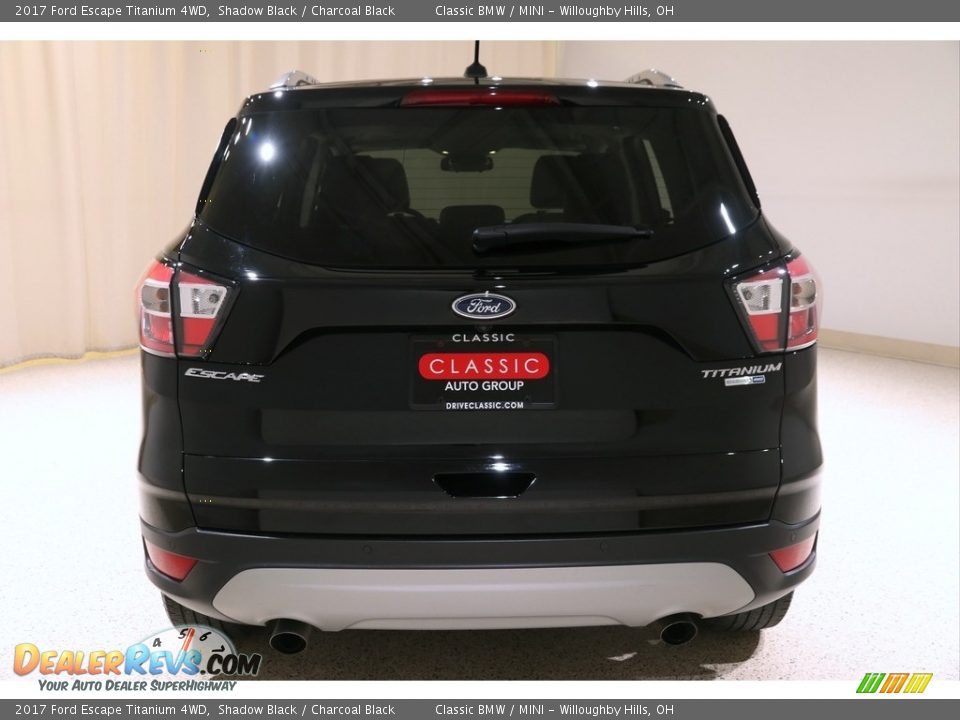 2017 Ford Escape Titanium 4WD Shadow Black / Charcoal Black Photo #27