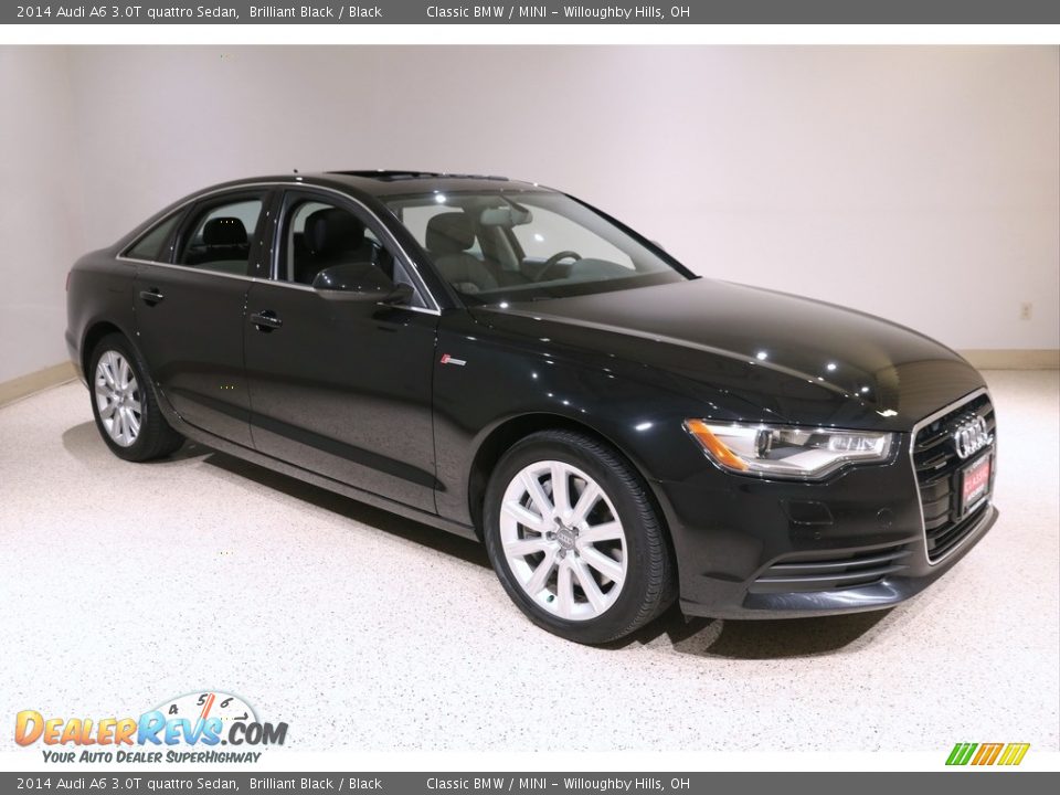 2014 Audi A6 3.0T quattro Sedan Brilliant Black / Black Photo #1