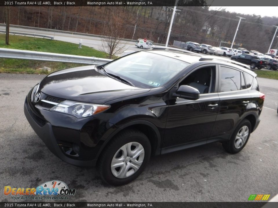 2015 Toyota RAV4 LE AWD Black / Black Photo #9