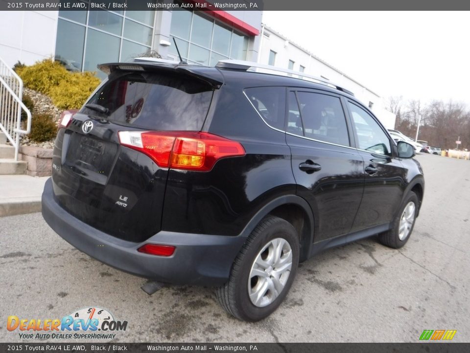 2015 Toyota RAV4 LE AWD Black / Black Photo #12