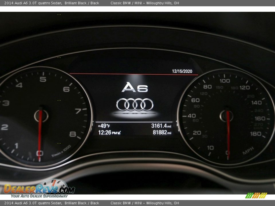 2014 Audi A6 3.0T quattro Sedan Brilliant Black / Black Photo #11