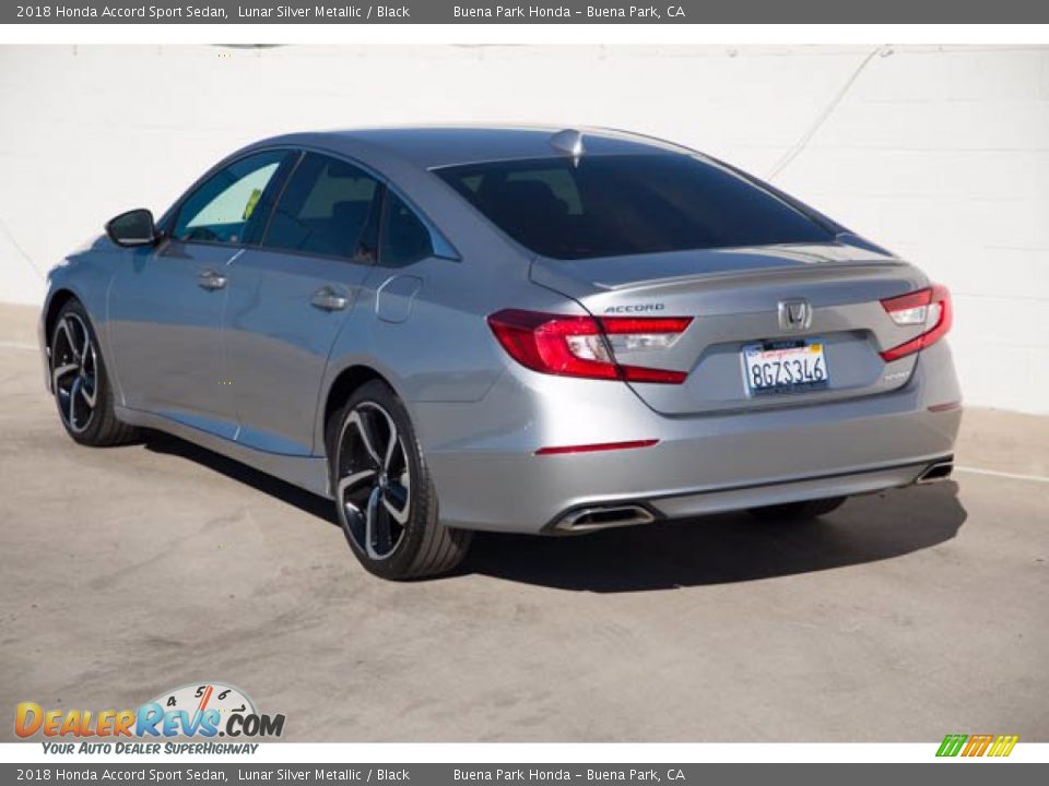 2018 Honda Accord Sport Sedan Lunar Silver Metallic / Black Photo #2