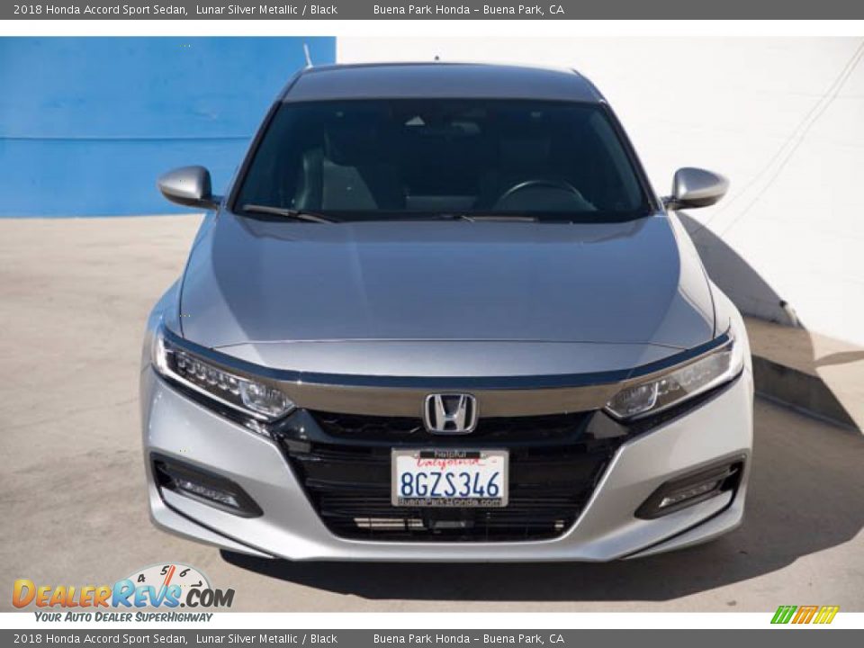 2018 Honda Accord Sport Sedan Lunar Silver Metallic / Black Photo #7