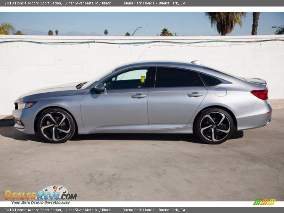 2018 Honda Accord Sport Sedan Lunar Silver Metallic / Black Photo #8