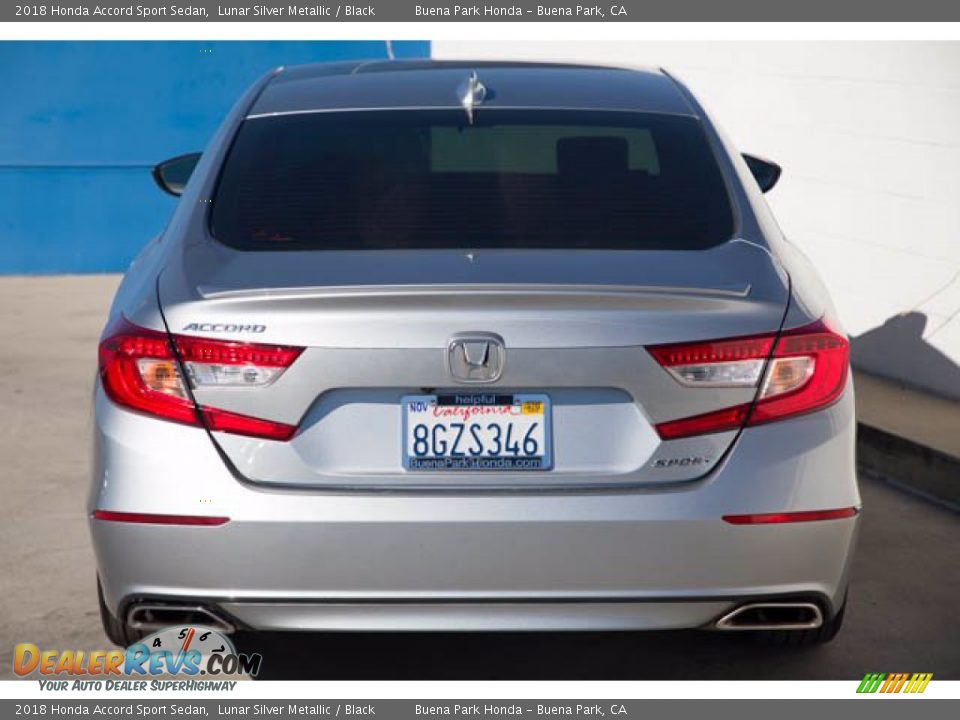 2018 Honda Accord Sport Sedan Lunar Silver Metallic / Black Photo #9