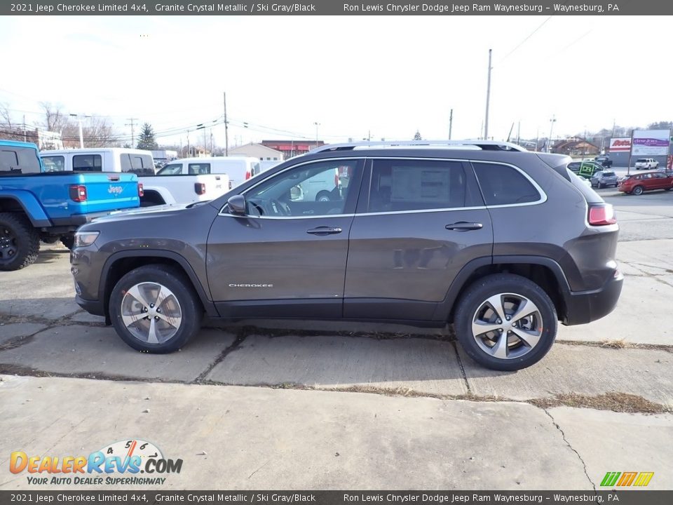 2021 Jeep Cherokee Limited 4x4 Granite Crystal Metallic / Ski Gray/Black Photo #2