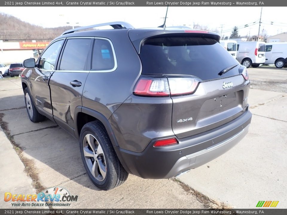 2021 Jeep Cherokee Limited 4x4 Granite Crystal Metallic / Ski Gray/Black Photo #3