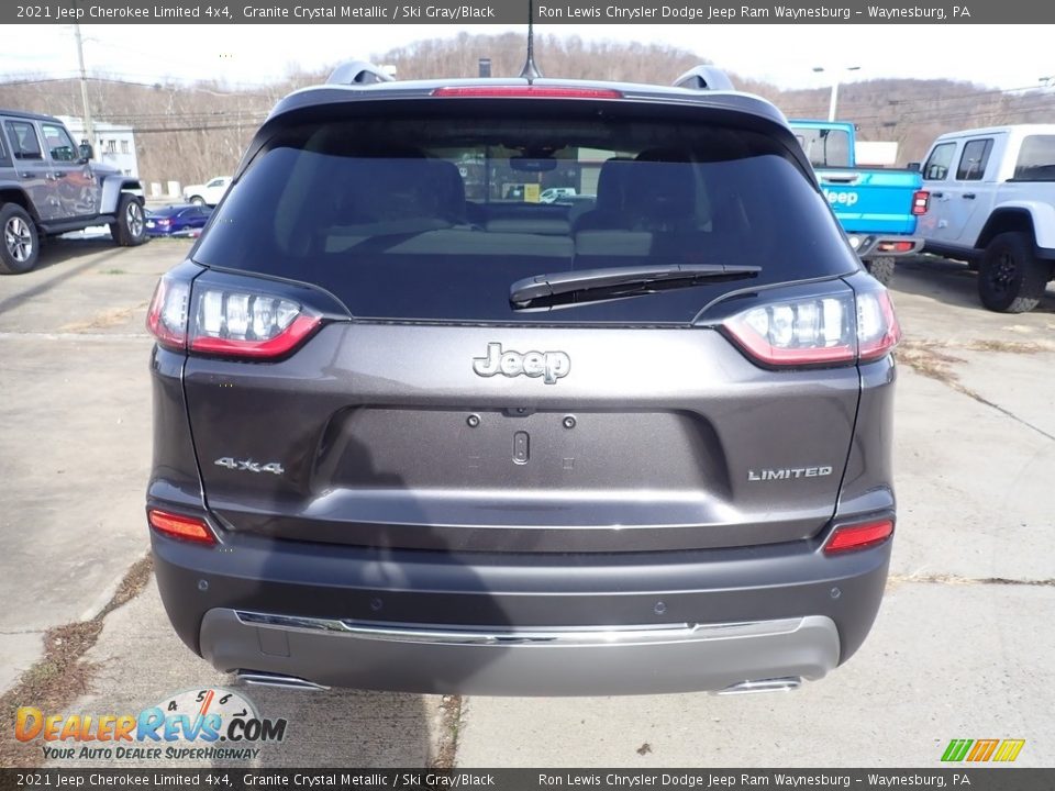 2021 Jeep Cherokee Limited 4x4 Granite Crystal Metallic / Ski Gray/Black Photo #4