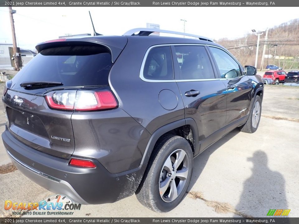 2021 Jeep Cherokee Limited 4x4 Granite Crystal Metallic / Ski Gray/Black Photo #5