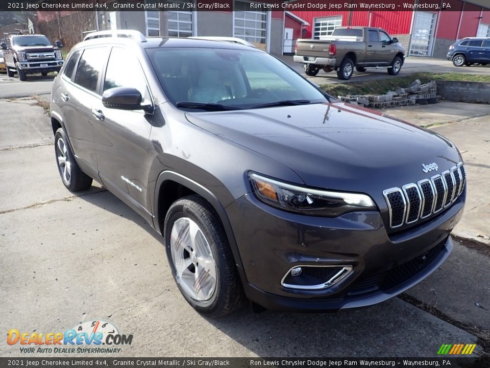 2021 Jeep Cherokee Limited 4x4 Granite Crystal Metallic / Ski Gray/Black Photo #7