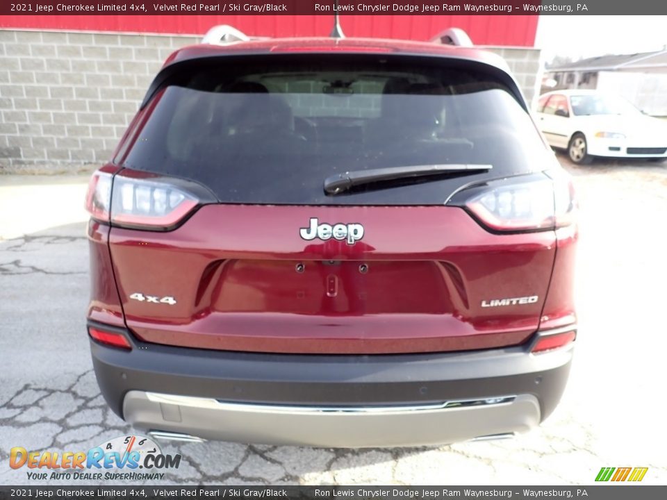 2021 Jeep Cherokee Limited 4x4 Velvet Red Pearl / Ski Gray/Black Photo #5