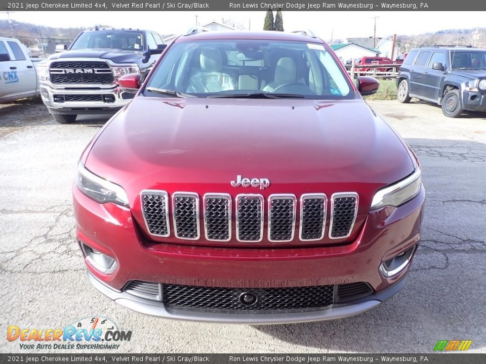 2021 Jeep Cherokee Limited 4x4 Velvet Red Pearl / Ski Gray/Black Photo #9