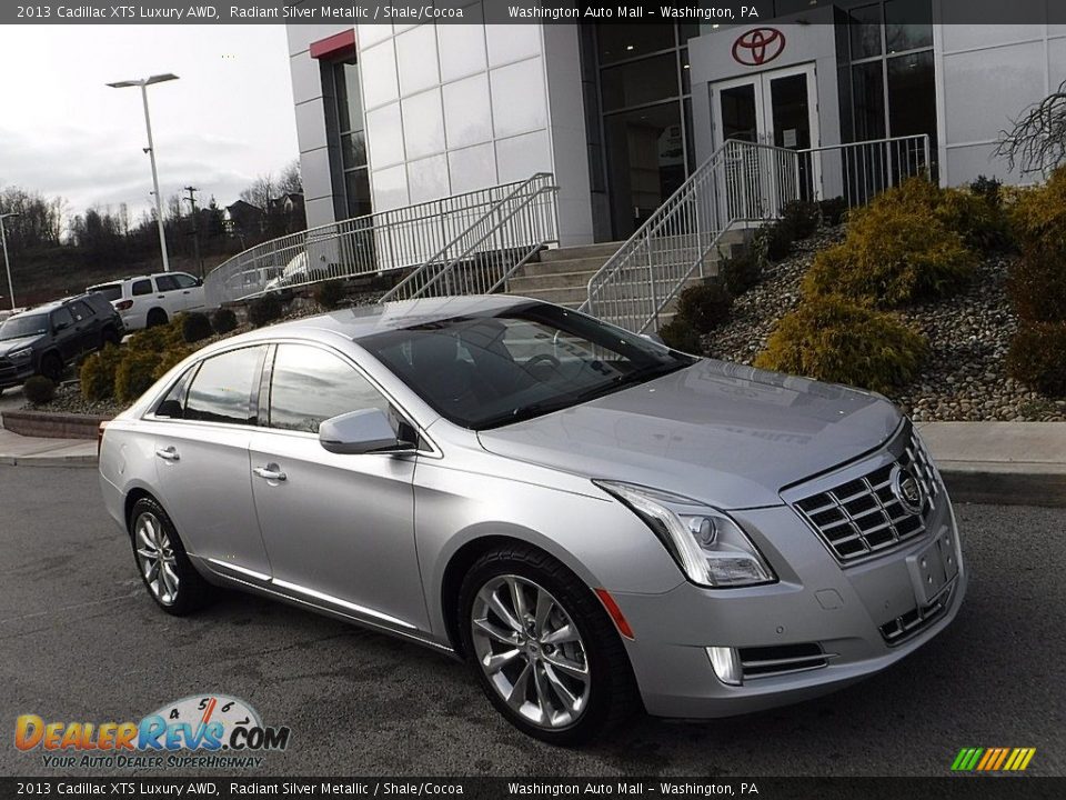 2013 Cadillac XTS Luxury AWD Radiant Silver Metallic / Shale/Cocoa Photo #1