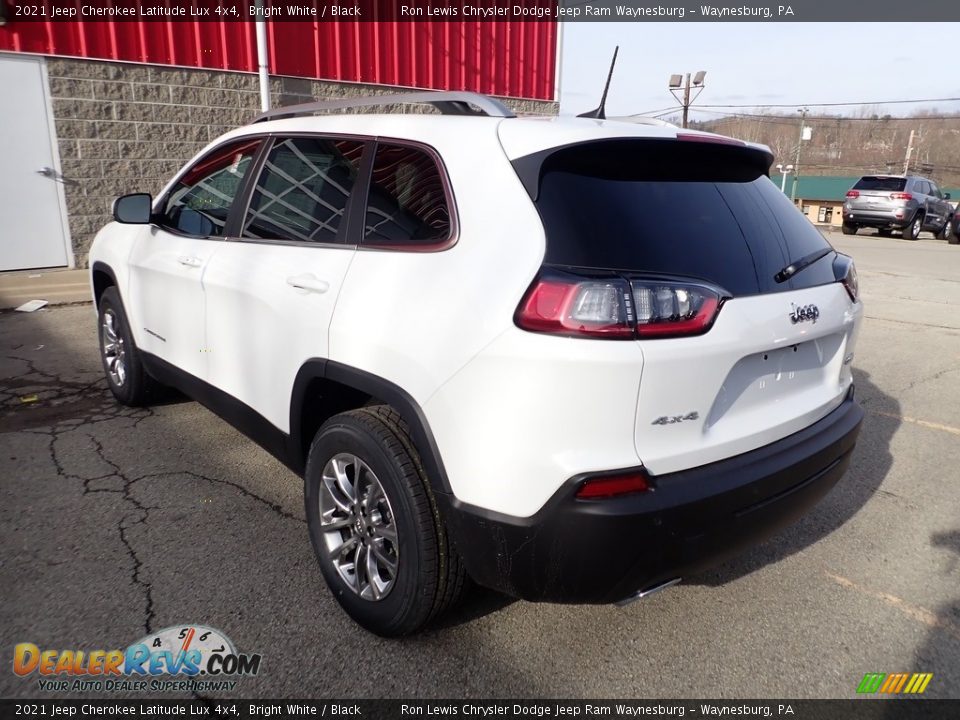 2021 Jeep Cherokee Latitude Lux 4x4 Bright White / Black Photo #4