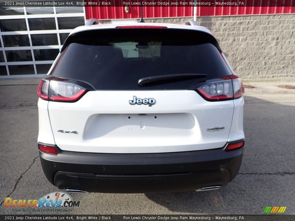 2021 Jeep Cherokee Latitude Lux 4x4 Bright White / Black Photo #5