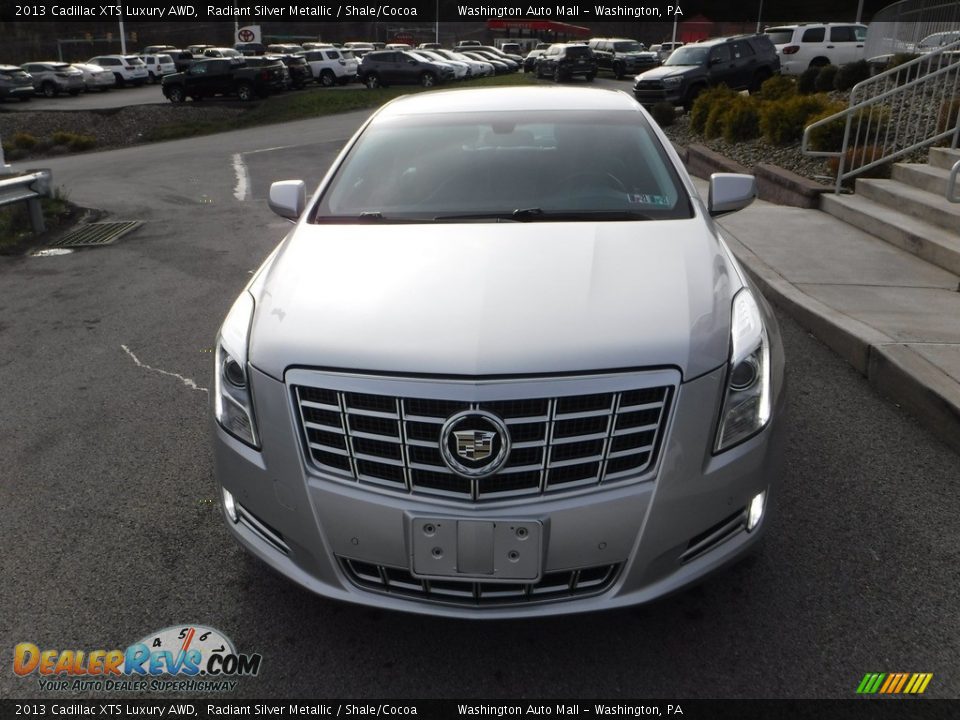 2013 Cadillac XTS Luxury AWD Radiant Silver Metallic / Shale/Cocoa Photo #10