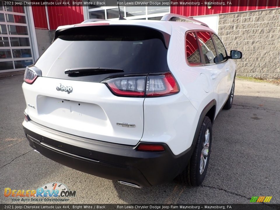 2021 Jeep Cherokee Latitude Lux 4x4 Bright White / Black Photo #6