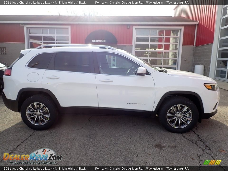 2021 Jeep Cherokee Latitude Lux 4x4 Bright White / Black Photo #7
