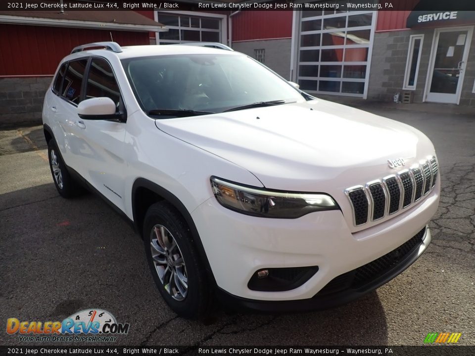 2021 Jeep Cherokee Latitude Lux 4x4 Bright White / Black Photo #8