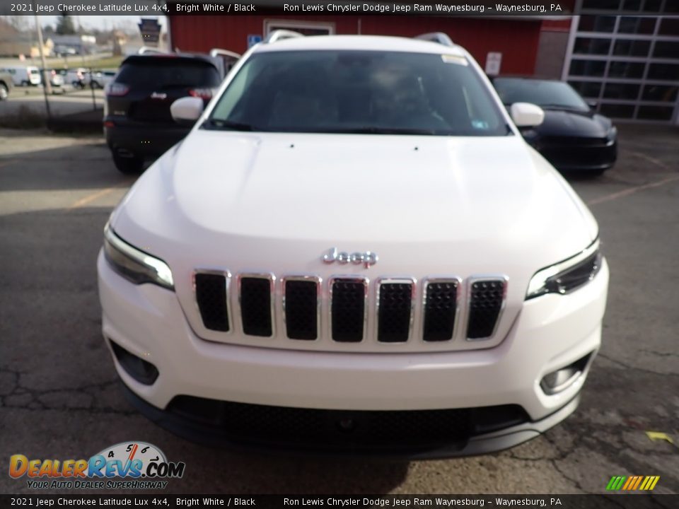 2021 Jeep Cherokee Latitude Lux 4x4 Bright White / Black Photo #9