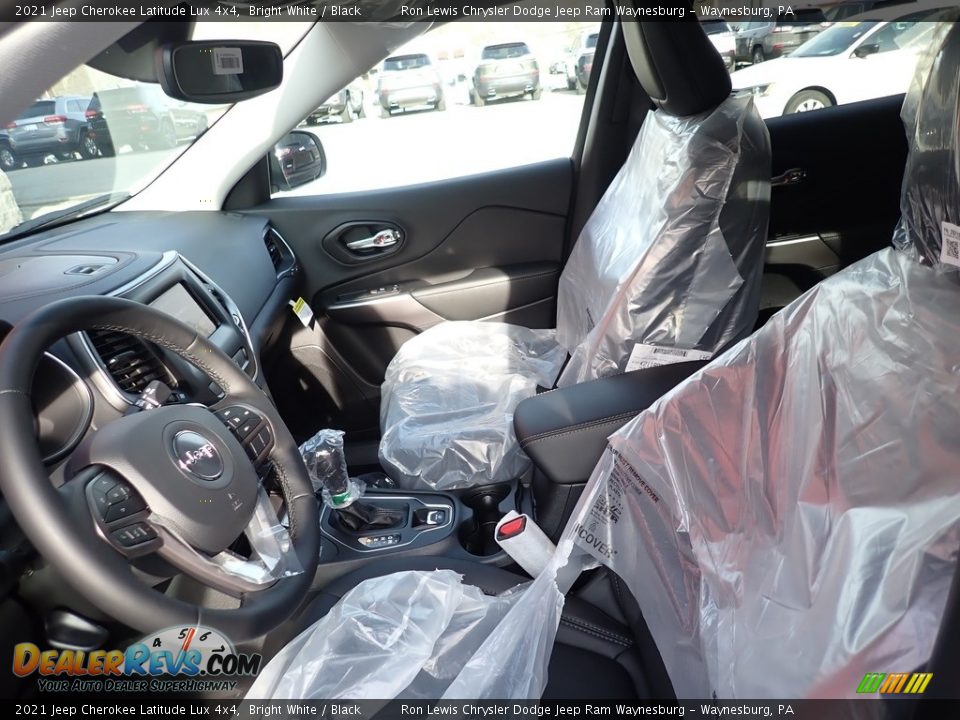 2021 Jeep Cherokee Latitude Lux 4x4 Bright White / Black Photo #13