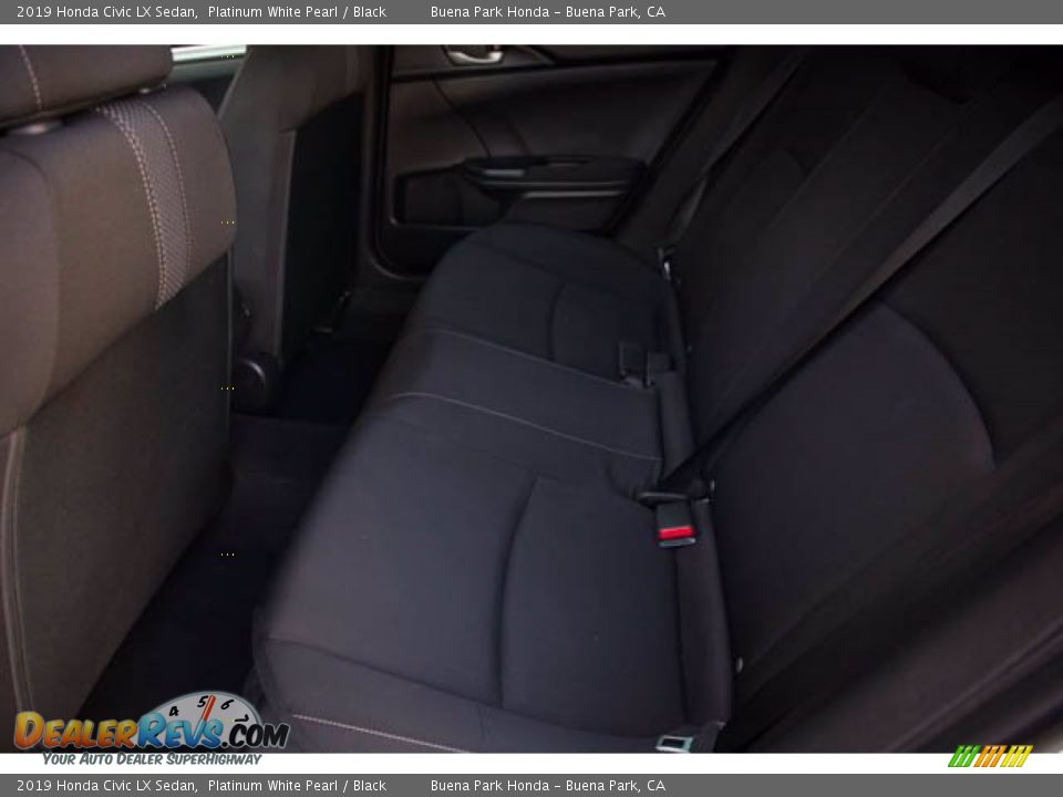 2019 Honda Civic LX Sedan Platinum White Pearl / Black Photo #4