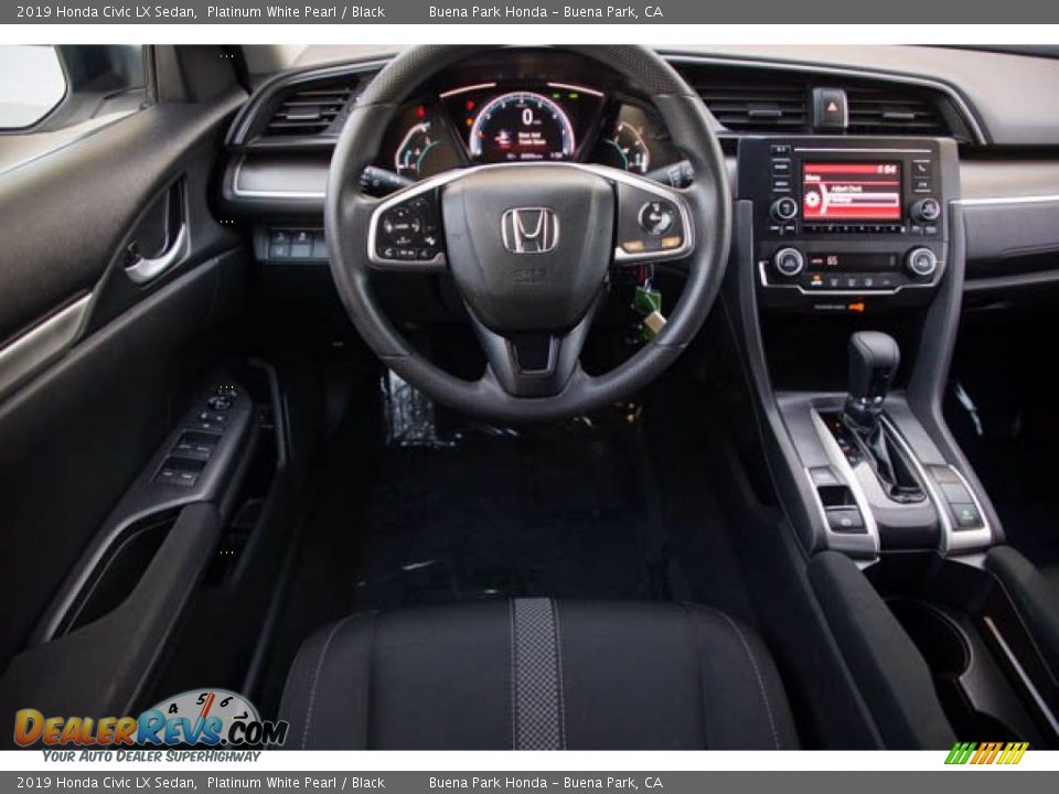 2019 Honda Civic LX Sedan Platinum White Pearl / Black Photo #5