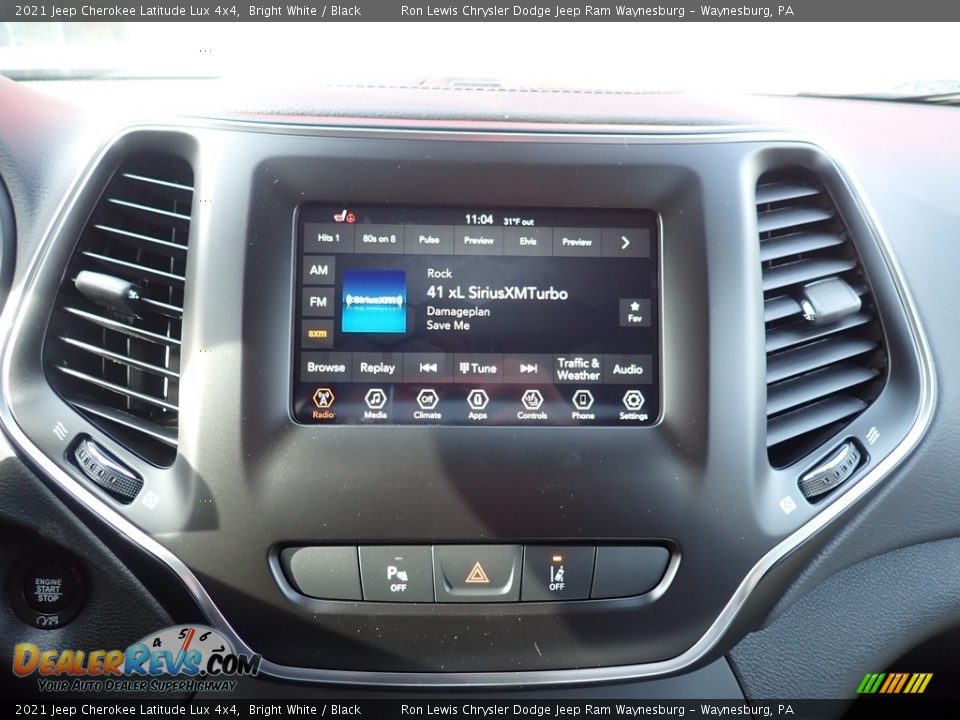 2021 Jeep Cherokee Latitude Lux 4x4 Bright White / Black Photo #16