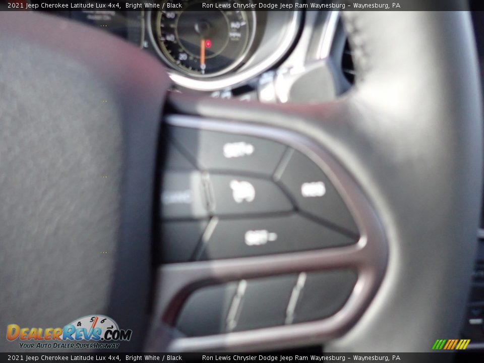 2021 Jeep Cherokee Latitude Lux 4x4 Bright White / Black Photo #18