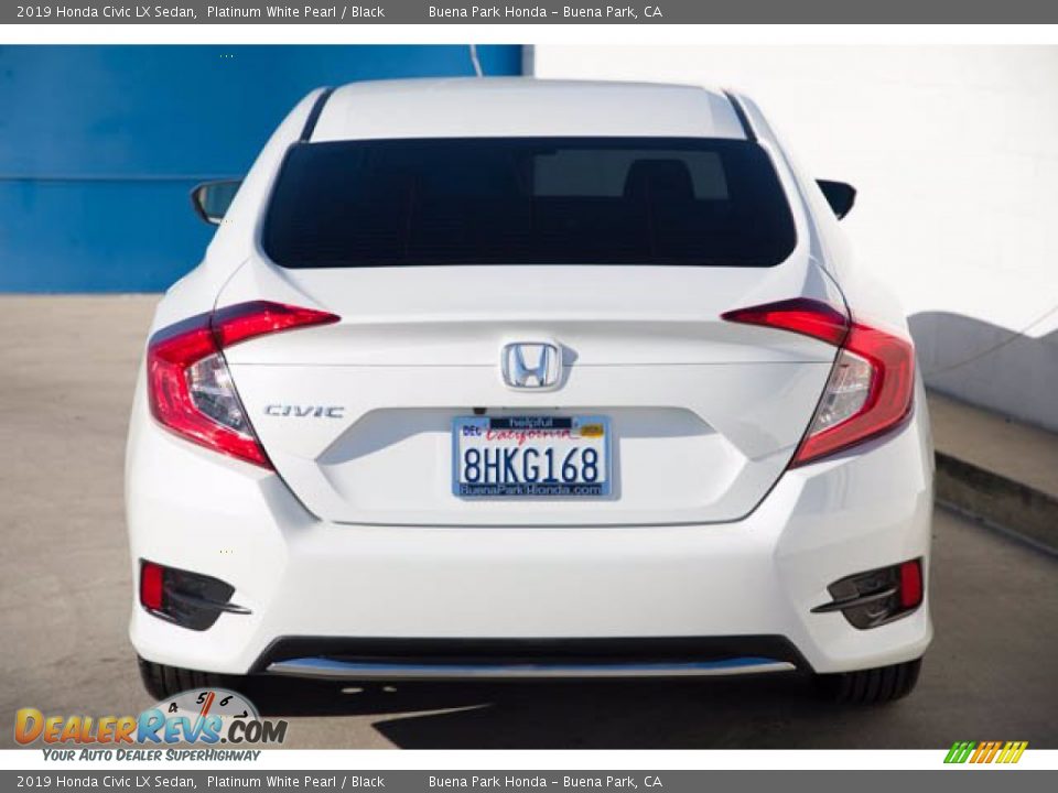 2019 Honda Civic LX Sedan Platinum White Pearl / Black Photo #11