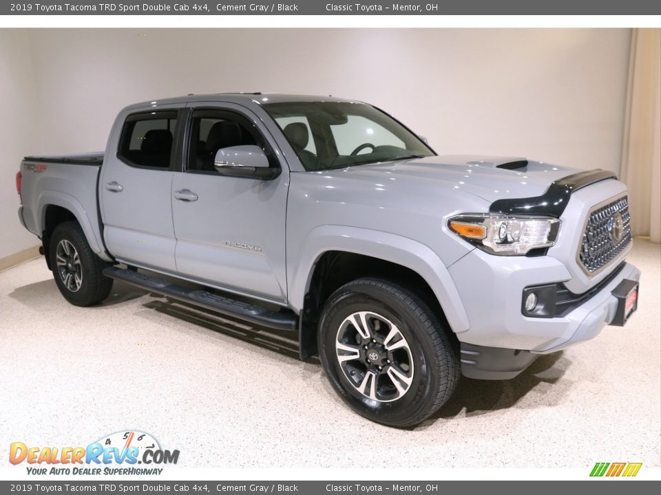 Cement Gray 2019 Toyota Tacoma TRD Sport Double Cab 4x4 Photo #1