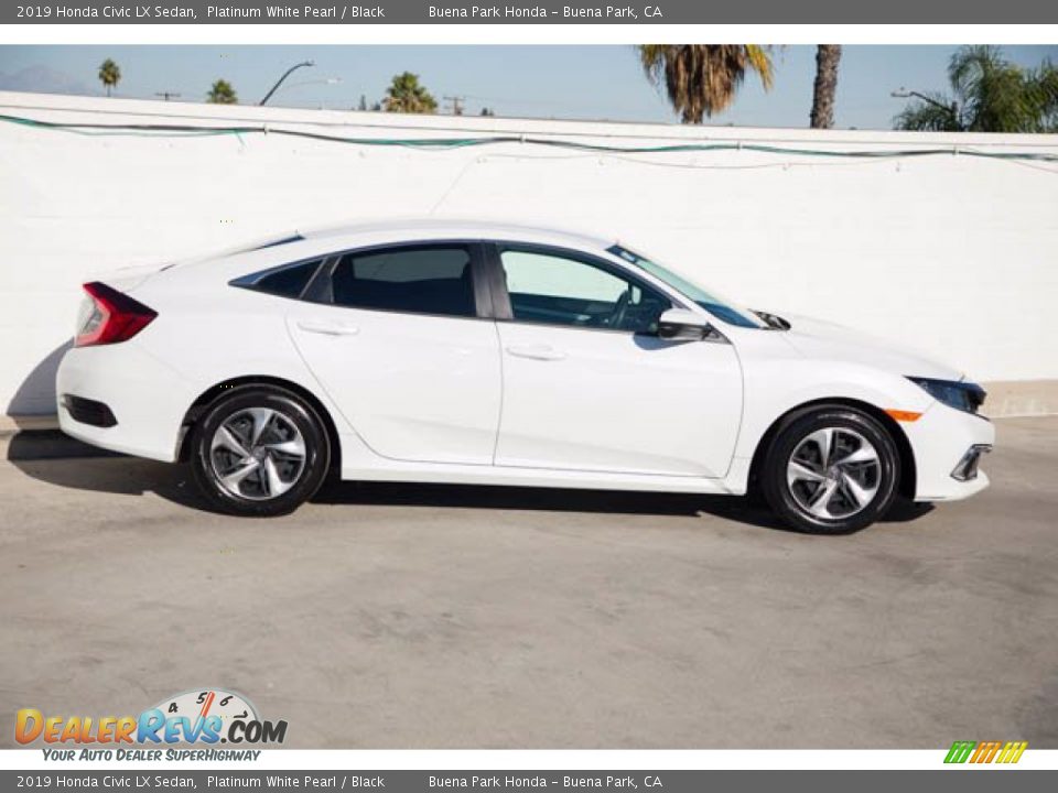 2019 Honda Civic LX Sedan Platinum White Pearl / Black Photo #14