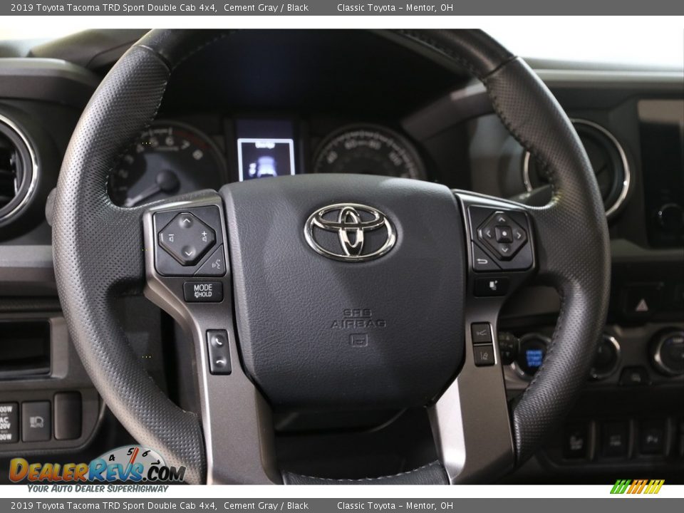 2019 Toyota Tacoma TRD Sport Double Cab 4x4 Cement Gray / Black Photo #7