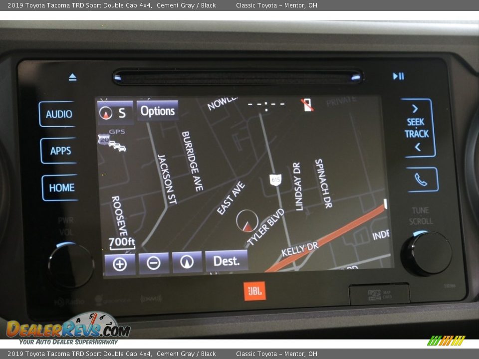 2019 Toyota Tacoma TRD Sport Double Cab 4x4 Cement Gray / Black Photo #10