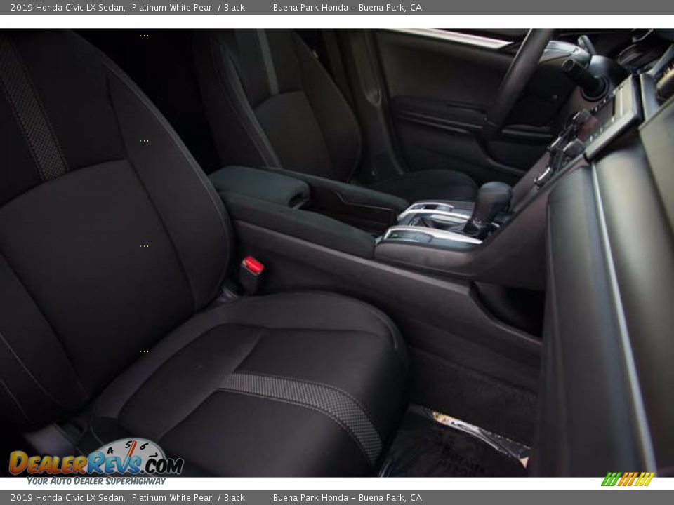 2019 Honda Civic LX Sedan Platinum White Pearl / Black Photo #24